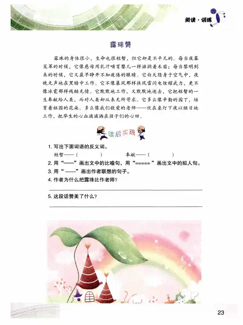 露珠赞