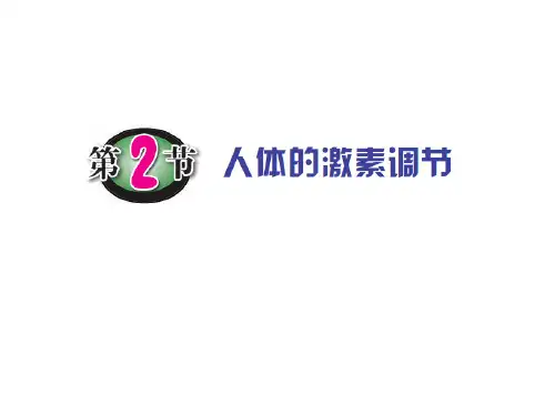 人体激素的调节PPT课件(初中科学)