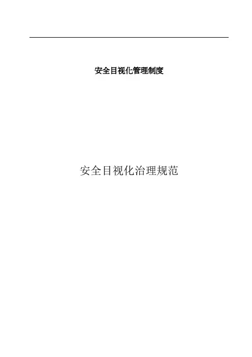 安全目视化管理制度