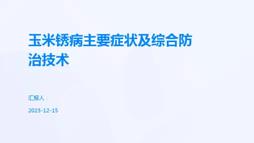 玉米锈病主要症状及综合防治技术