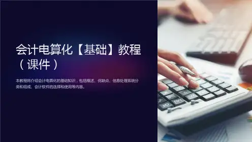 《会计电算化【基础】教程(课件)》