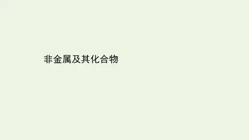 2021届高考化学二轮复习：非金属及其化合物课件