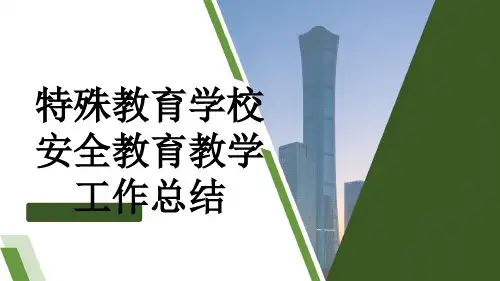 特殊教育学校安全教育教学工作总结