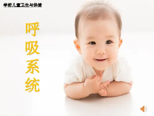 幼儿卫生保健 呼吸系统ppt课件