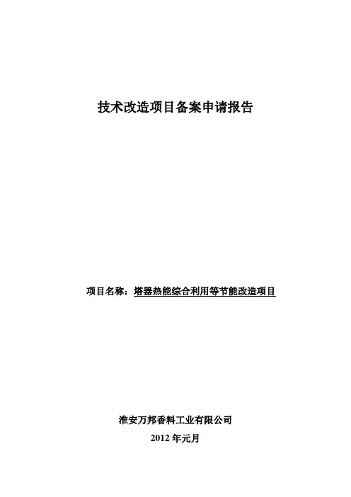 备案申请报告 (2)
