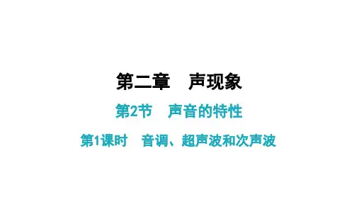 【人教教材】PPT声现象精品系列1