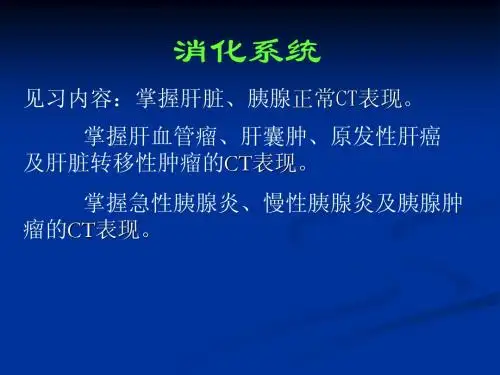 影像见习——消化系统3