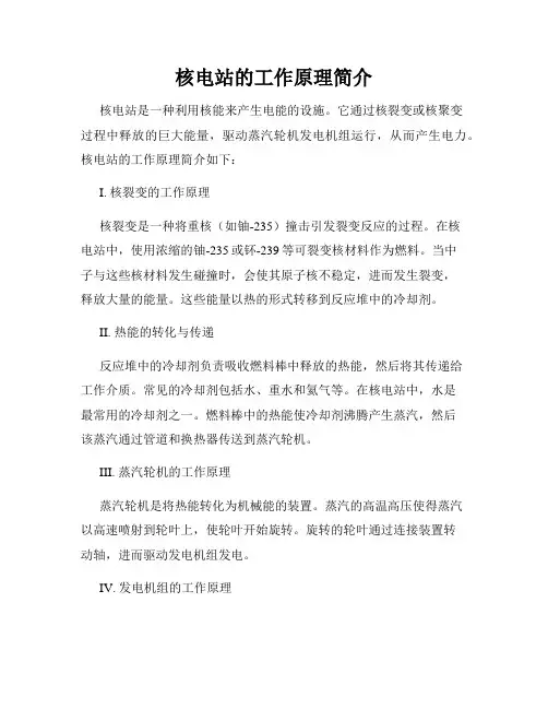 核电站的工作原理简介