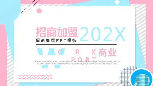 招商加盟PPT模板