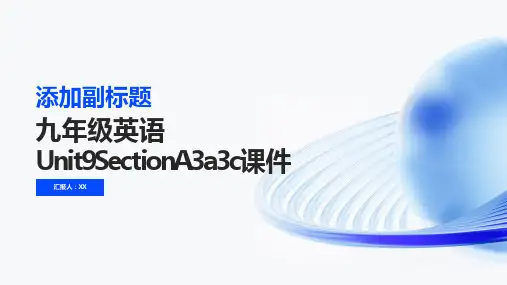 九年级英语Unit9SectionA3a3c课件
