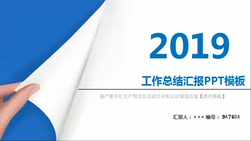 地产集合住宅户型及形式设计分析总结策划方案【漂亮模板】