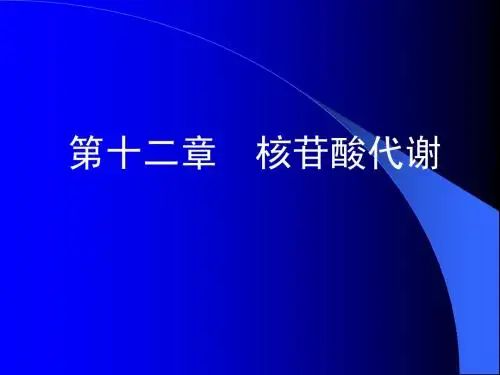 核苷酸代谢