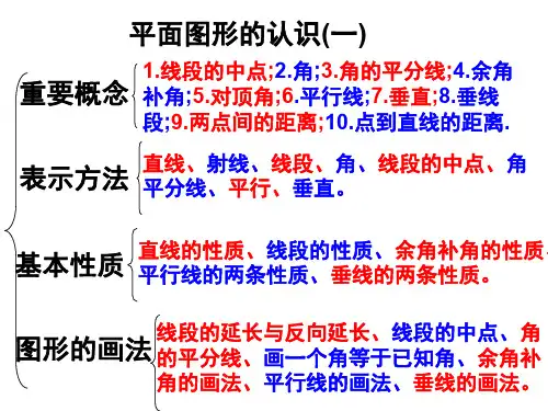 平面图形的认识(一)复习课(中学课件201910)