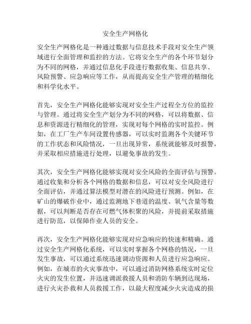 安全生产网格化