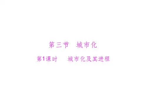 城市化及其进程精PPT课件