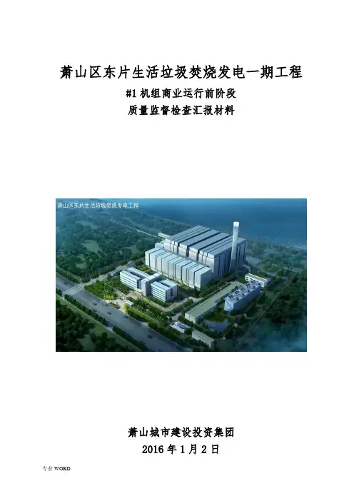 20160102(业主)#1商业运行前监检汇报汇总