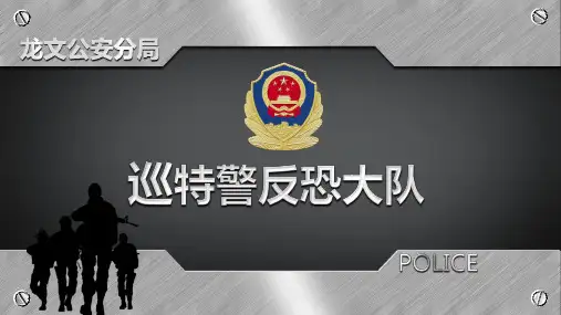 公安警察交警特警PPT模板