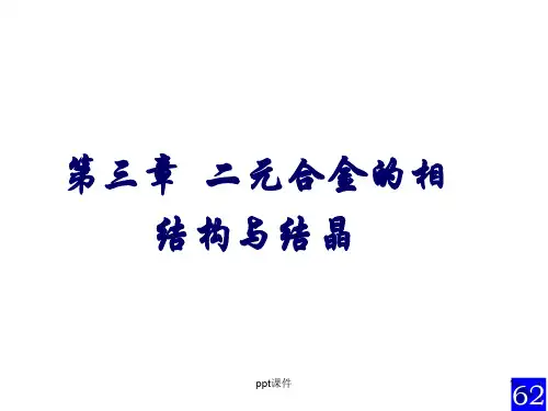 二元合金的相结构与相图  ppt课件