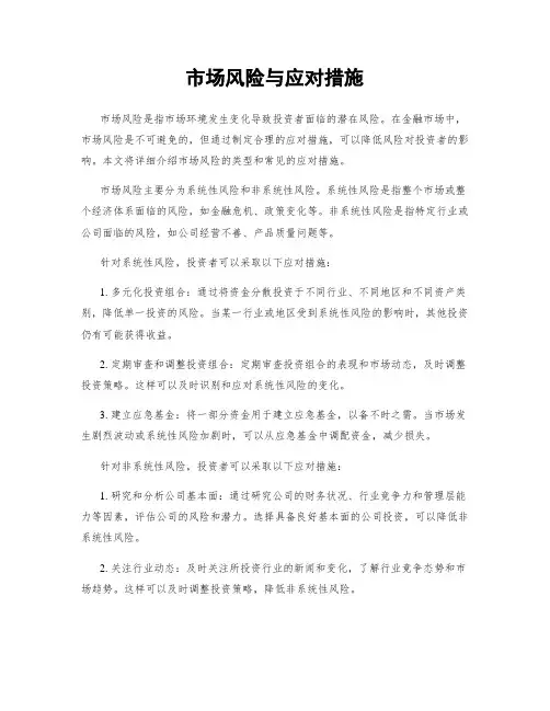 市场风险与应对措施