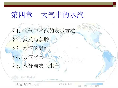 海南大学农业气象学第四章水汽