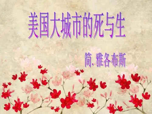 《美国大城市的死与生》简介
