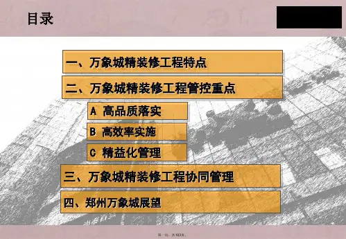 万象城管控重点之工程篇104页