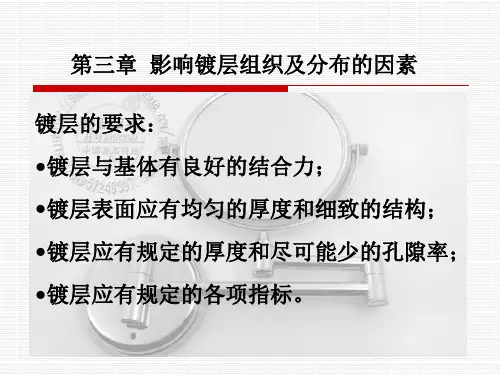 《电镀工艺学》教学课件—05影响镀层组织及分布的因素