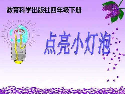 四年级下 点亮 小灯泡教科版ppt (共17页)