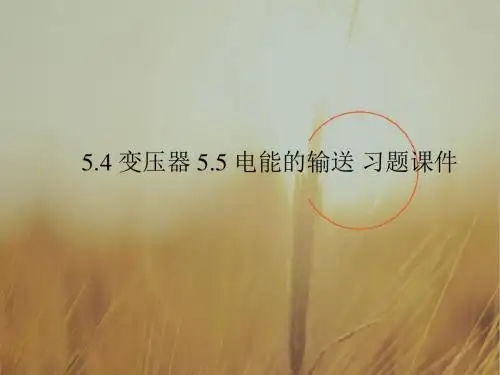 高中物理最新课件-高二物理电能的输送2 精品