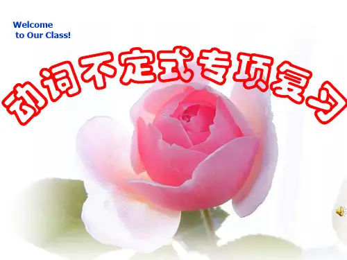 动词不定式专项复习PPT课件