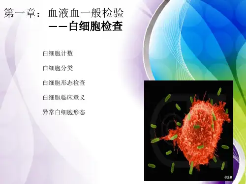 第二章——白细胞检查