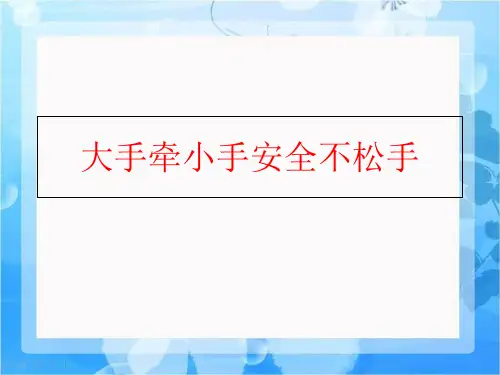 【精品】大手牵小手安全不松手精品ppt课件