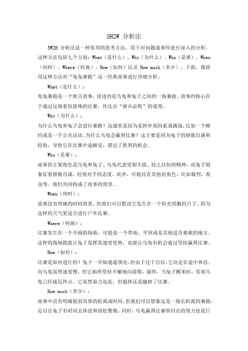 5H2W 分析法