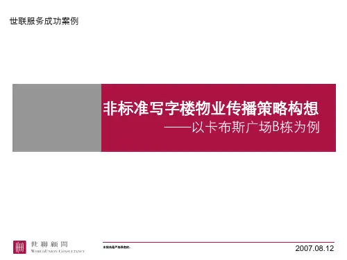 世联_非标准写字楼物业传播策略构想案例_28PPT