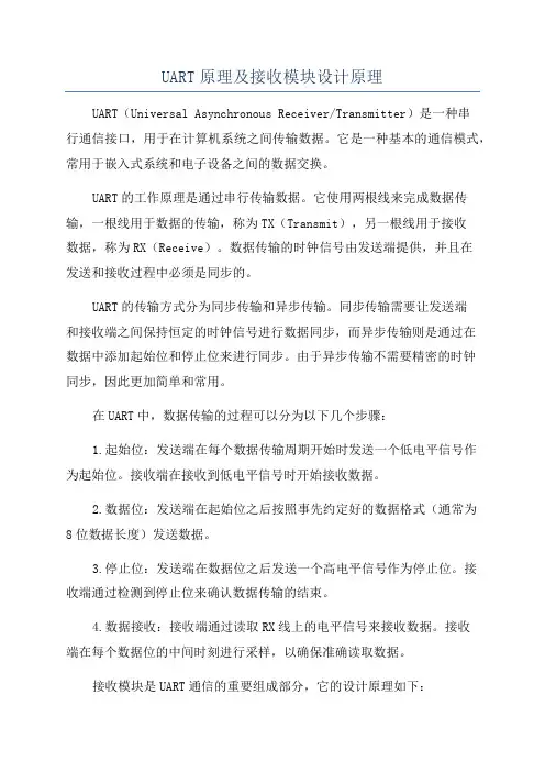 UART原理及接收模块设计原理