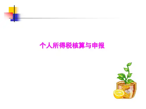 个人所得税课件