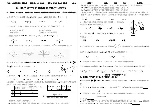 15高三数学一轮复习检测拉练一