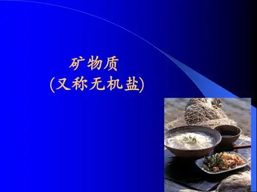 矿物质无机盐