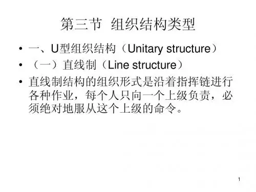 第三节  组织结构类型