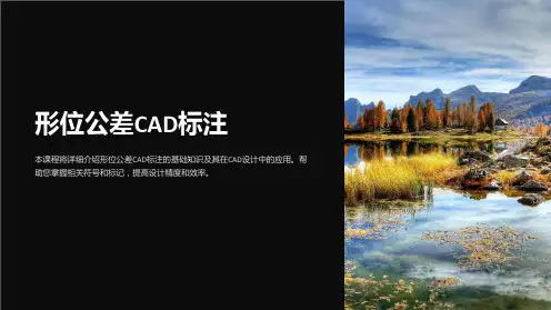 《形位公差CAD标注》课件