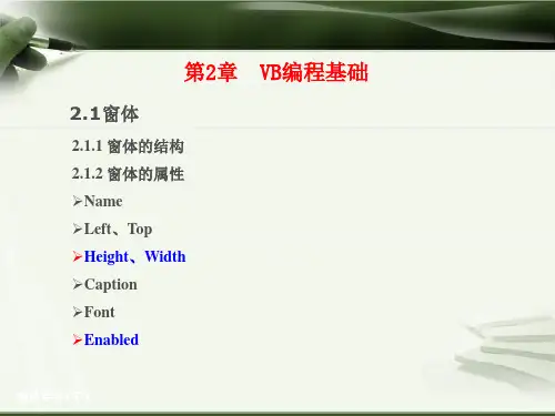 VB编程基础ppt课件