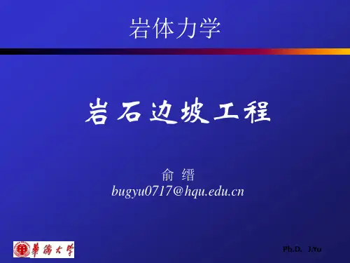 岩体力学-第6讲-岩石边坡工程