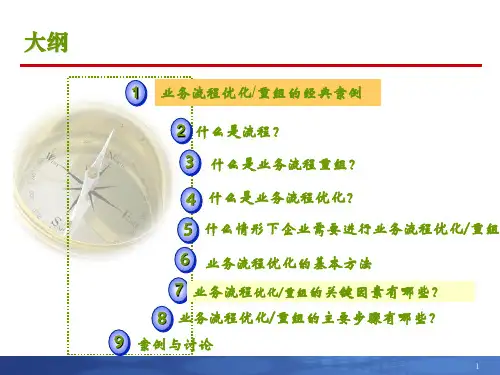 业务流程优化与重组PPT课件