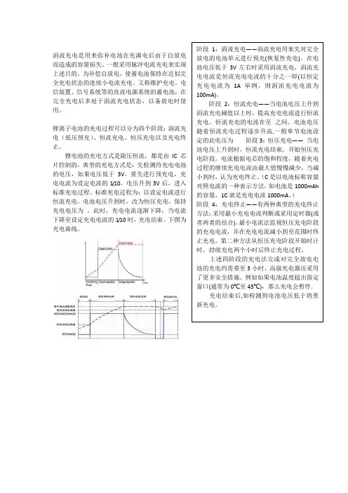 锂离子电池充放电过程