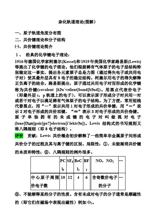 杂化轨道理论图解