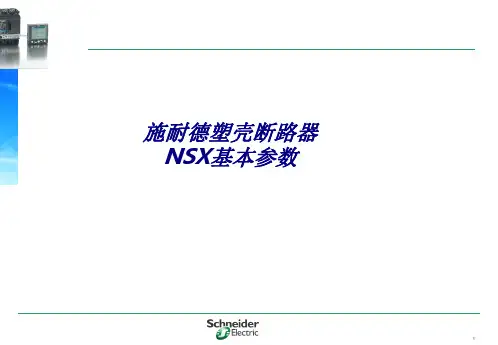 施耐德塑壳断路器NSX基本参数专题培训课件