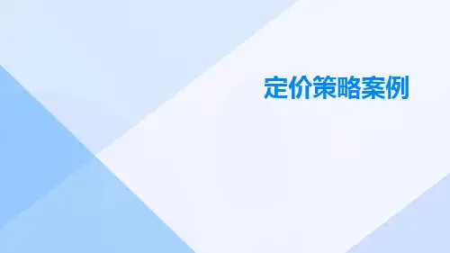 定价策略案例
