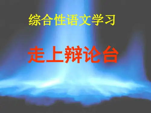 61378综合活动“走上辩论台”19张幻灯片