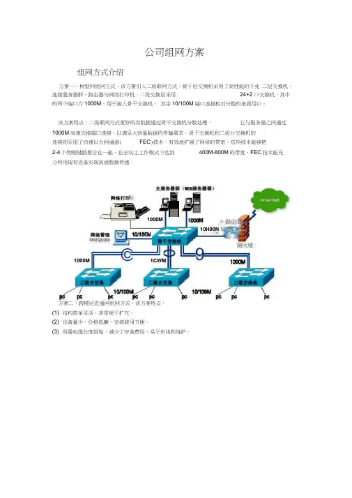 企业组网方案word精品