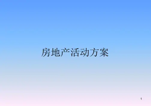 房地产活动方案ppt课件